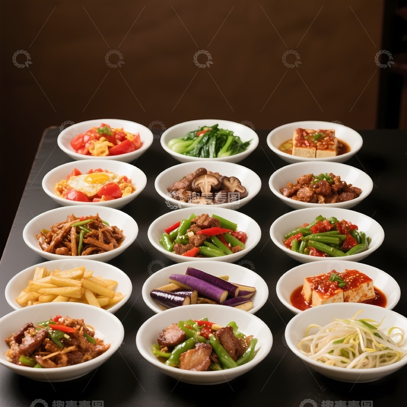 高清大图下载【趣麦麦图】-蒸菜小碗菜大碗菜1