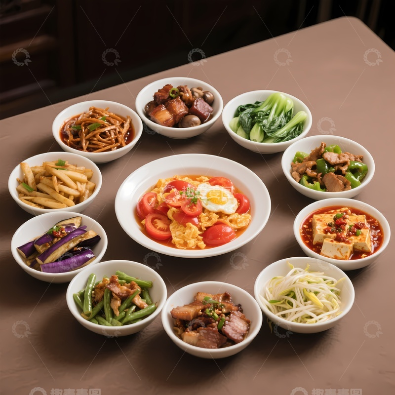 高清大图下载【趣麦麦图】-蒸菜小碗菜大碗菜8