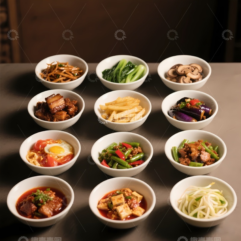 高清大图下载【趣麦麦图】-蒸菜小碗菜大碗菜3