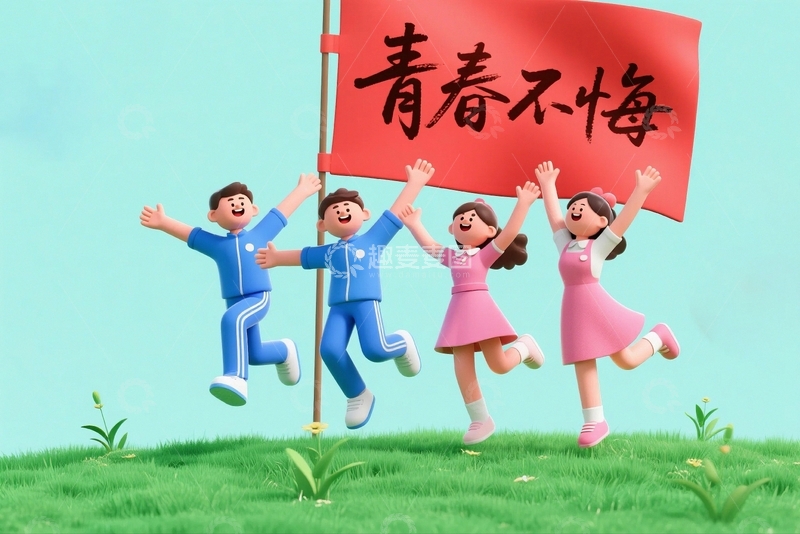 高清大图下载【趣麦麦图】青年人物插画6