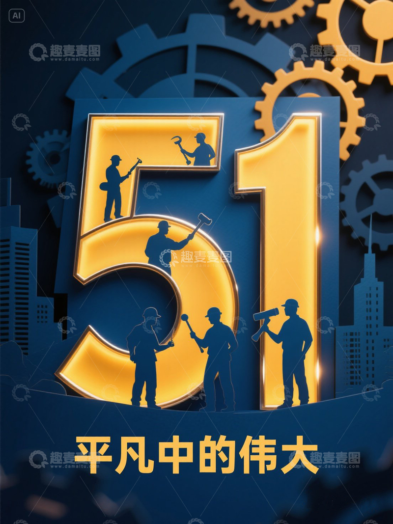 五一 劳动节 海报