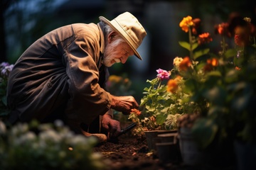 种花的老爷爷