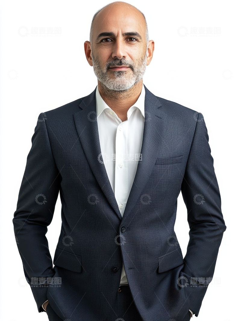 高清大图下载【趣麦麦图】穿着西装的中年男士