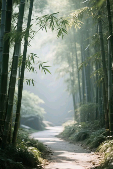 竹林小路阳光1