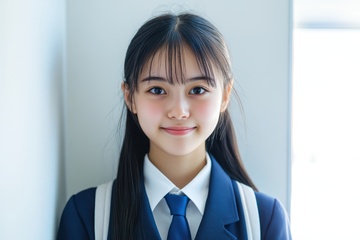 可爱的一位小女孩