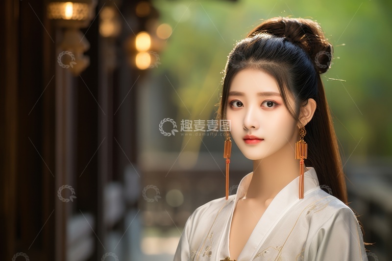 高清大图下载【趣麦麦图】一位古装美少女