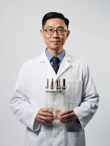 穿着白大褂的科学家