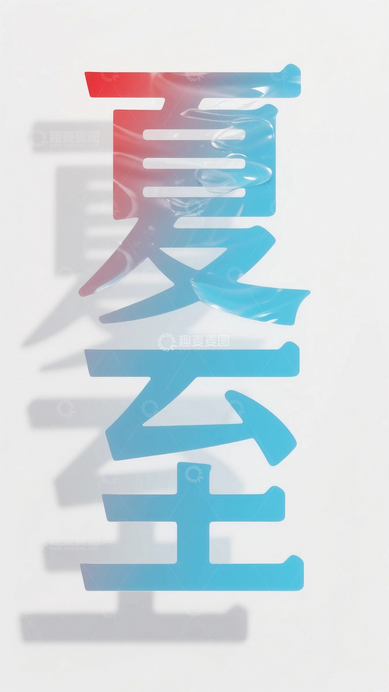 高清大图下载【趣麦麦图】夏至字体素材4