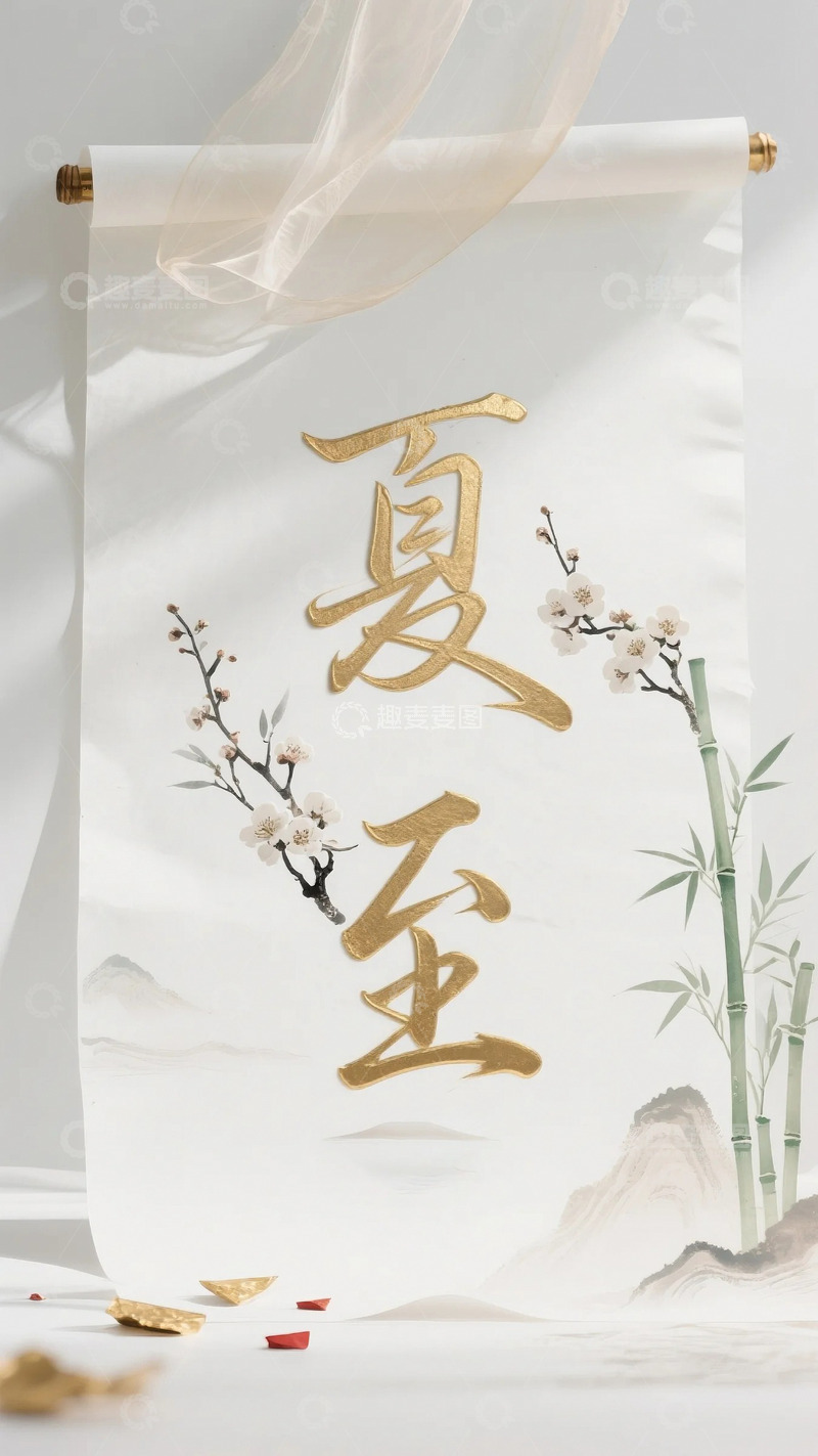 高清大图下载【趣麦麦图】夏至海报宣传字体4