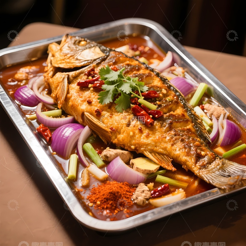 高清大图下载【趣麦麦图】麻辣烤鱼摄影3