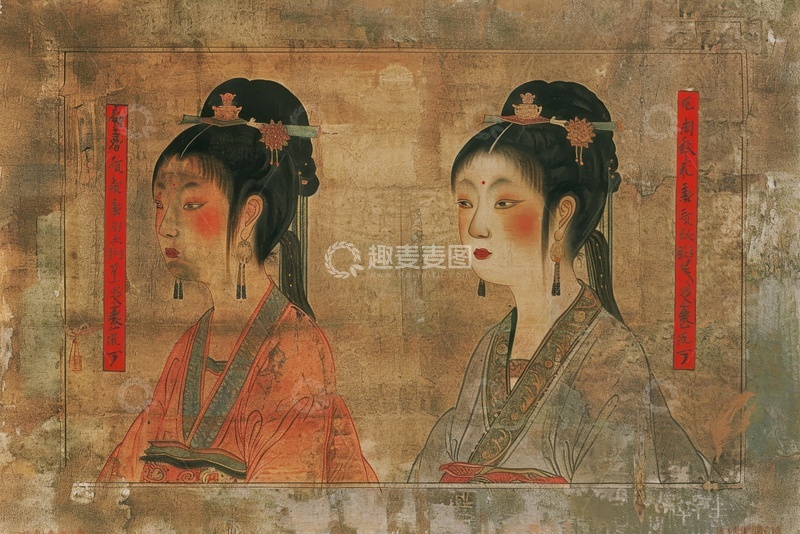 高清大图下载【趣麦麦图】古代仕女图画