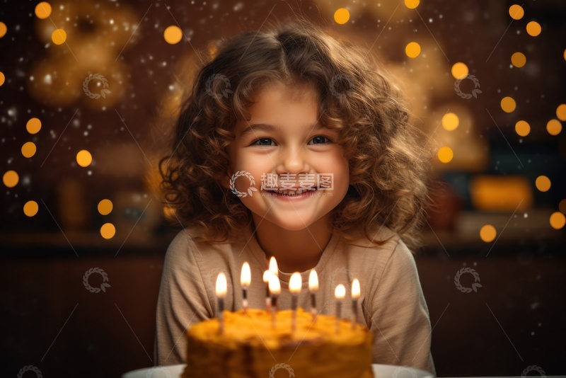 高清大图下载【趣麦麦图】过生日的小男孩3