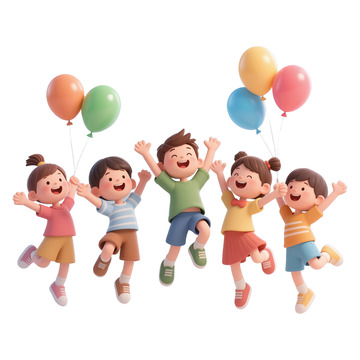 儿童节小朋友庆祝节日免抠元素7