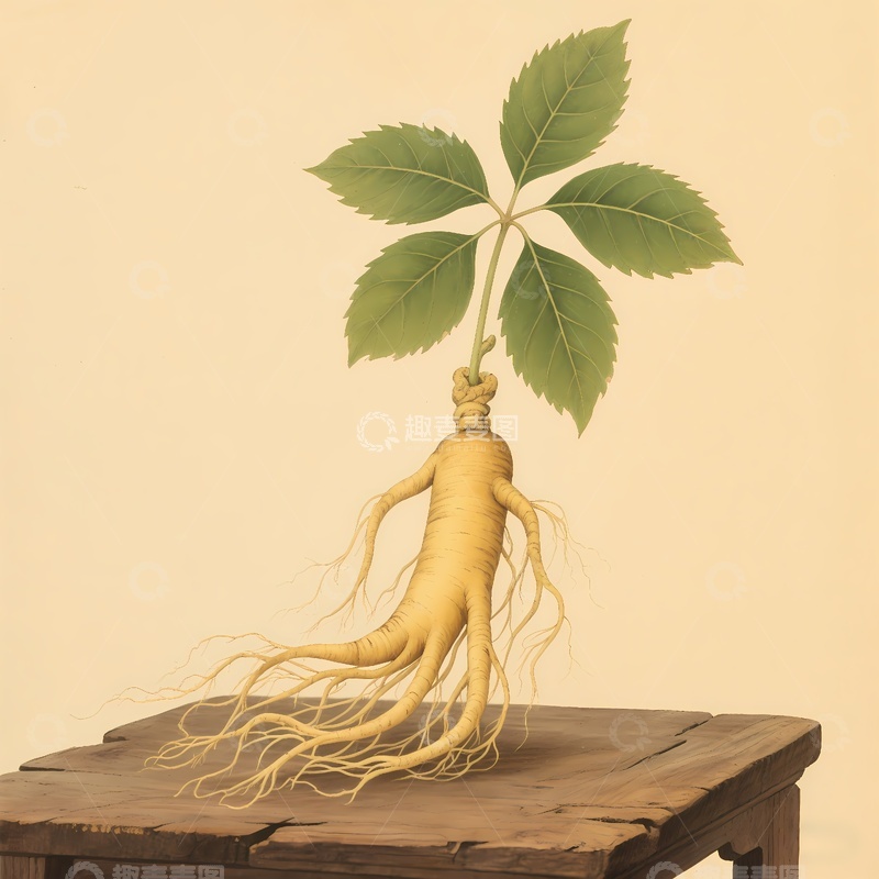 高清大图下载【趣麦麦图】人参中药材摄影2