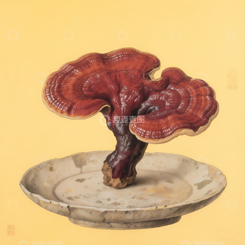 高清大图下载【趣麦麦图】灵芝中草药摄影