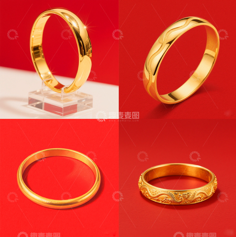 高清大图下载【趣麦麦图】中国黄金首饰
