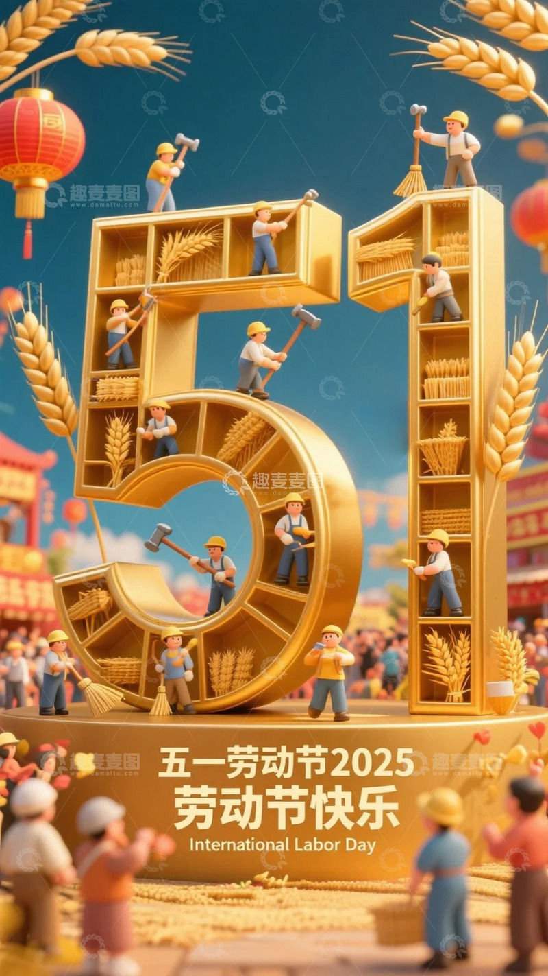 五一劳动节海报58