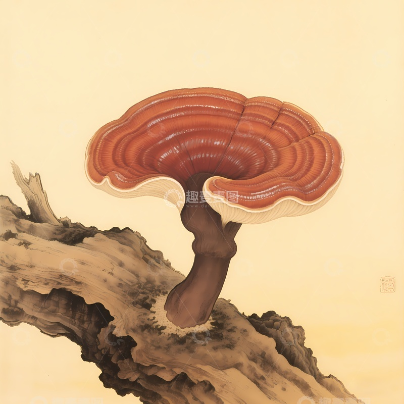 高清大图下载【趣麦麦图】灵芝中草药摄影1
