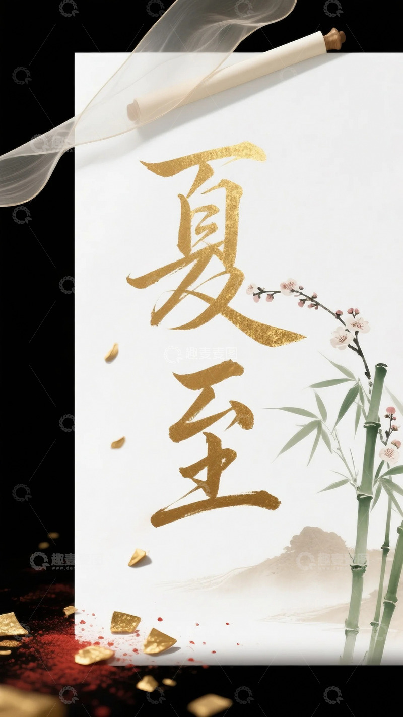 高清大图下载【趣麦麦图】夏至海报宣传字体3