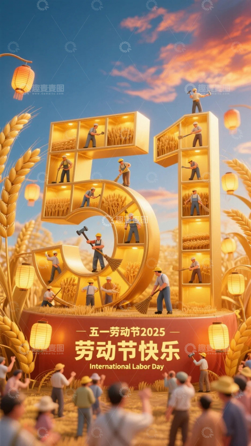 五一劳动节海报53