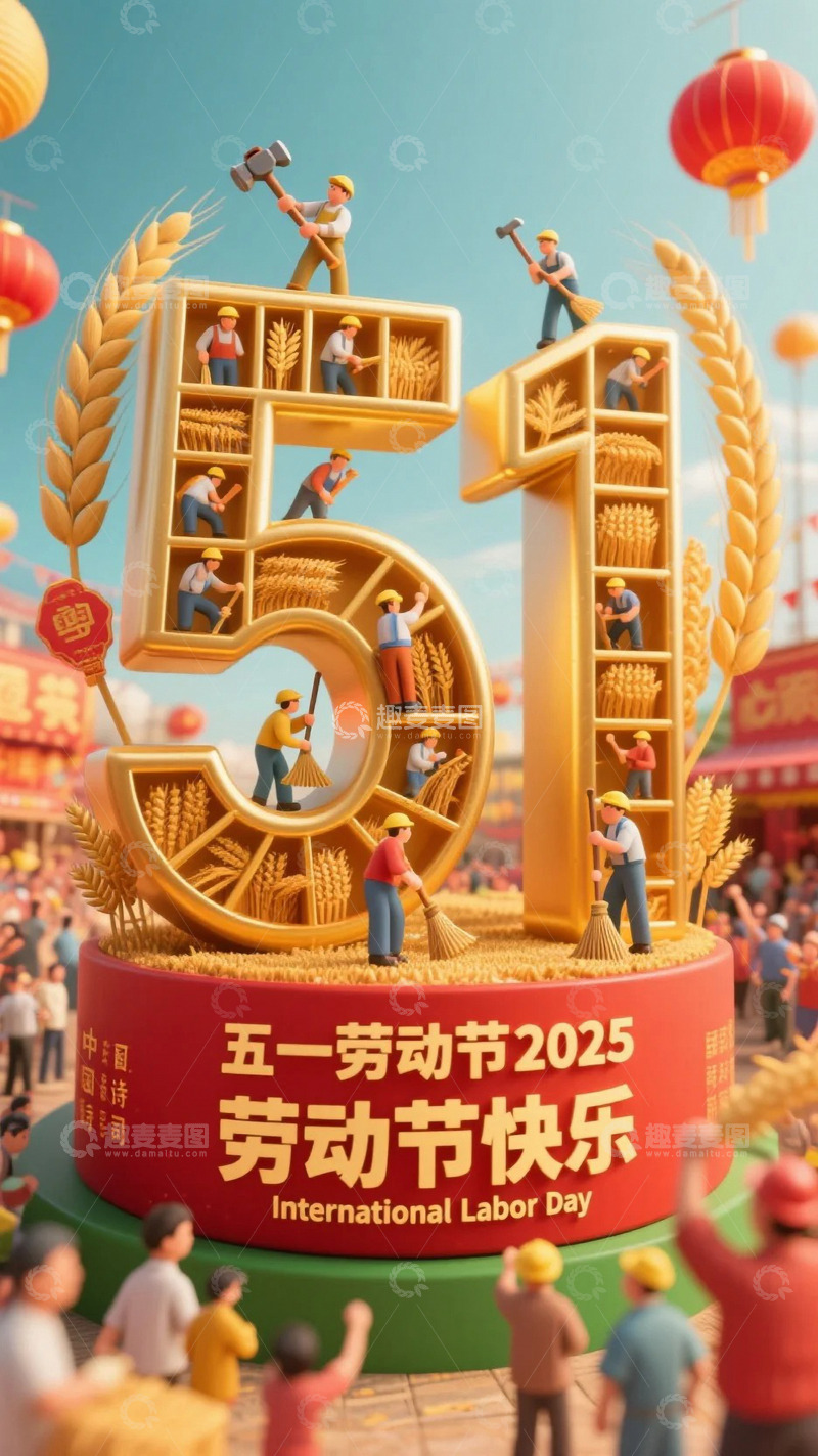 五一劳动节海报56