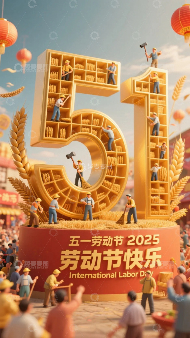 五一劳动节海报54