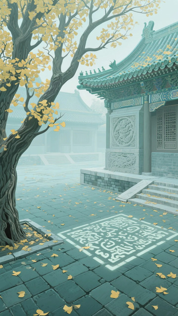 故宫一角插画3