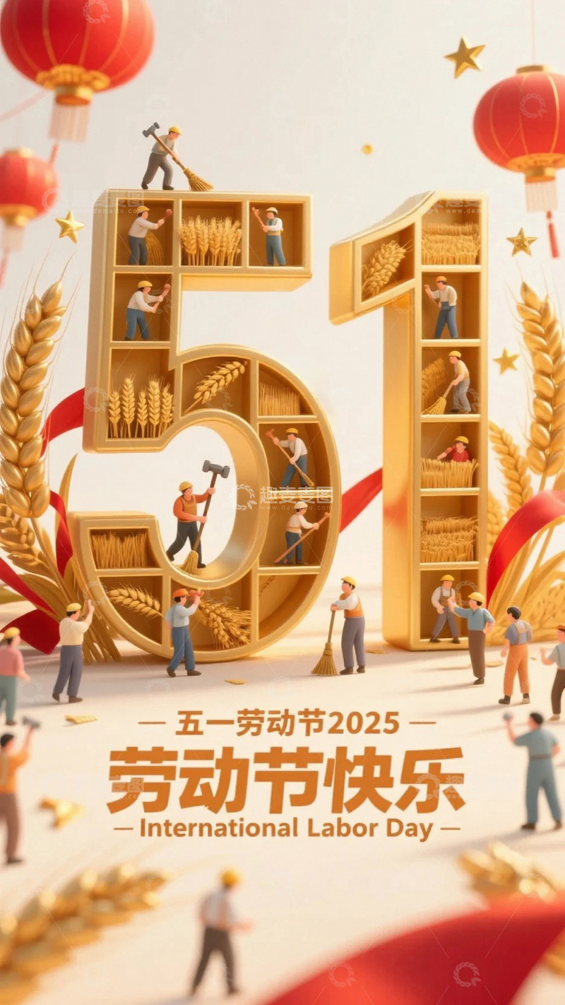 五一劳动节海报55