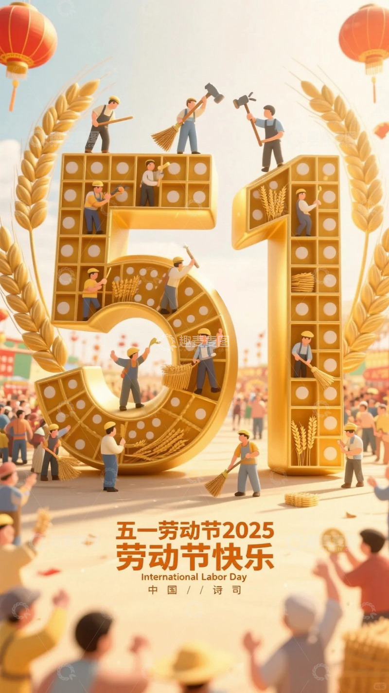 五一劳动节海报57