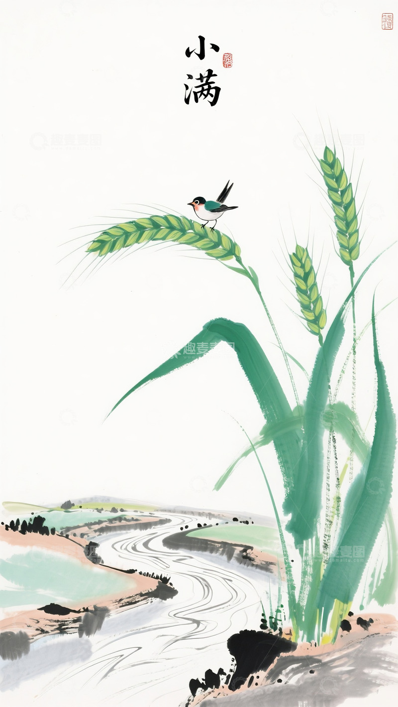 高清大图下载【趣麦麦图】小满海报1
