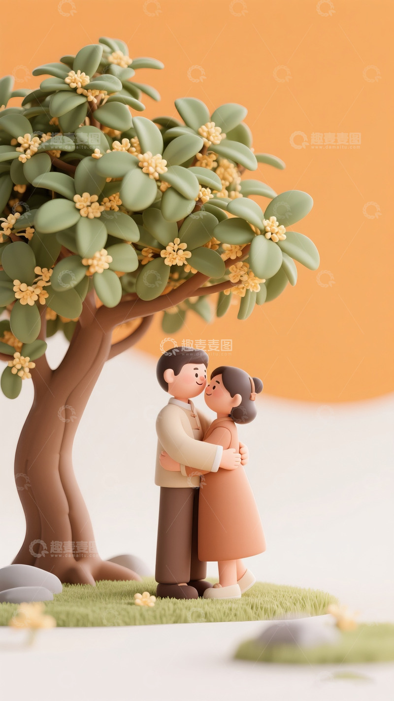 高清大图下载【趣麦麦图】520情人节情侣人物设计2