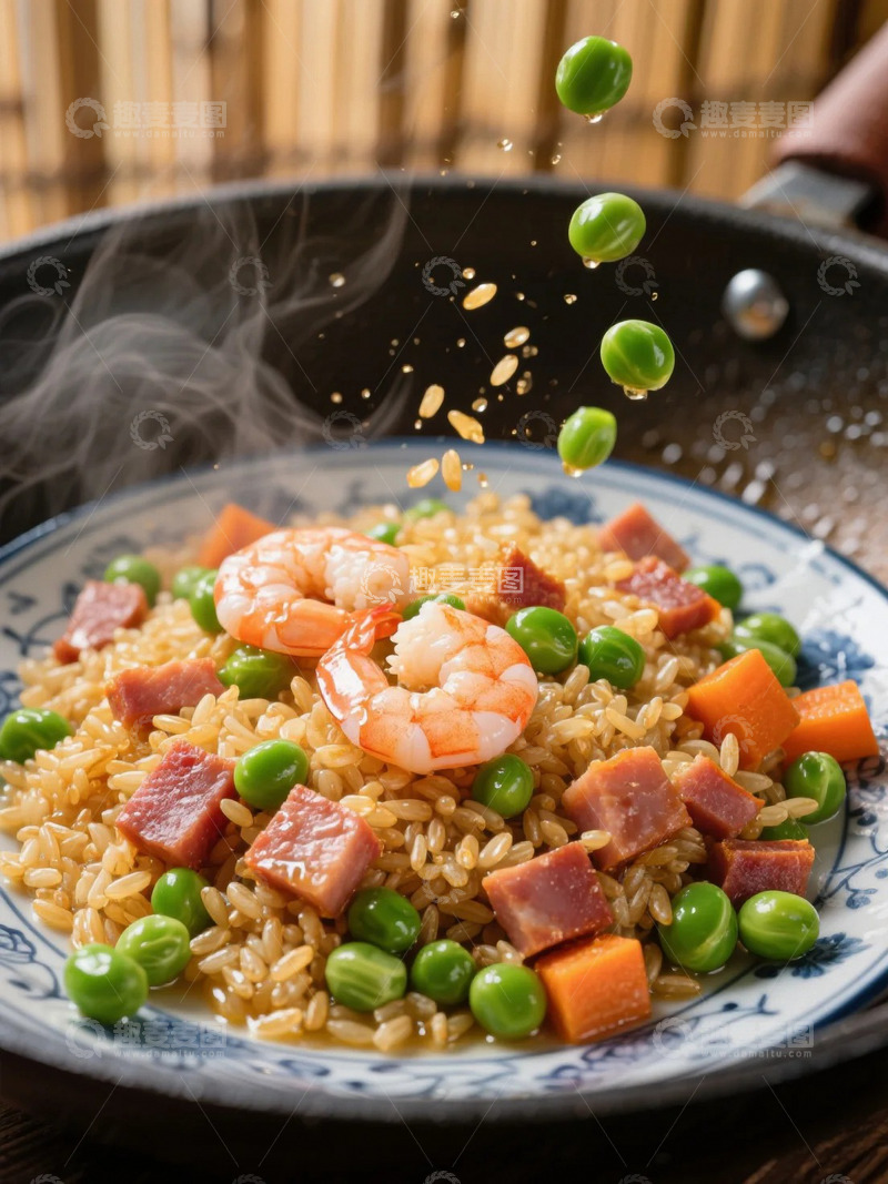 高清大图下载【趣麦麦图】美味的蛋炒饭什锦炒饭虾仁炒饭12