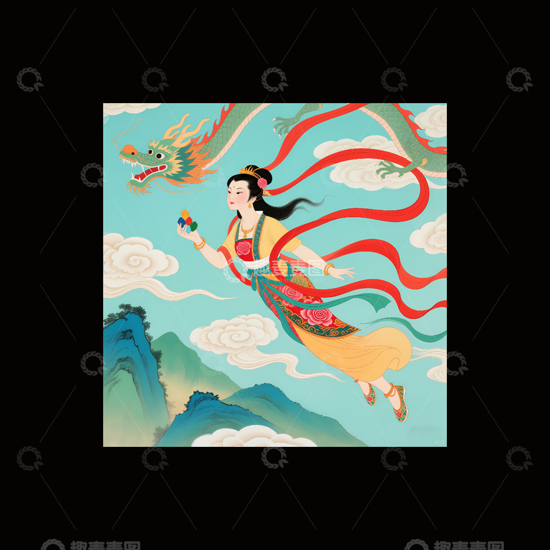 高清大图下载【趣麦麦图】女娲补天神话1