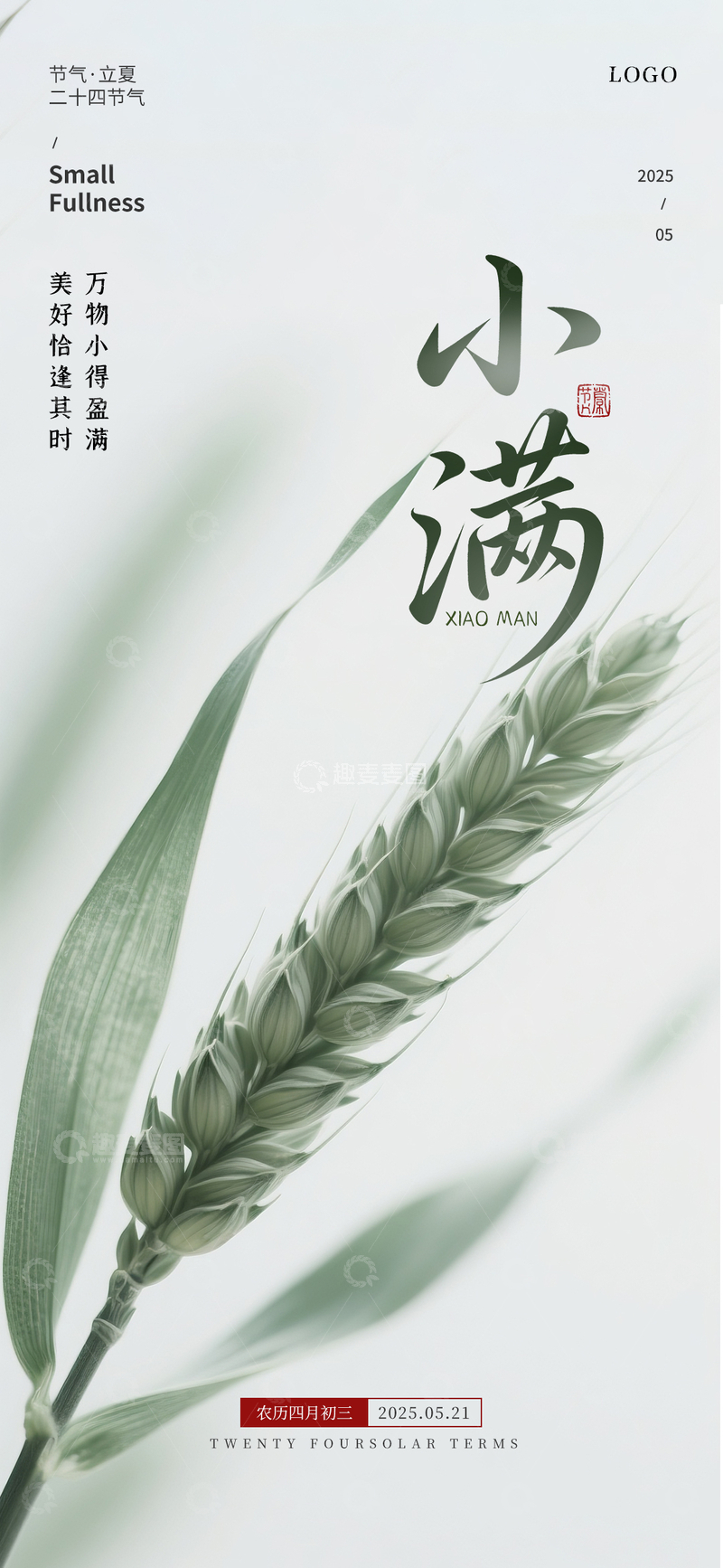 小满节气系列海报