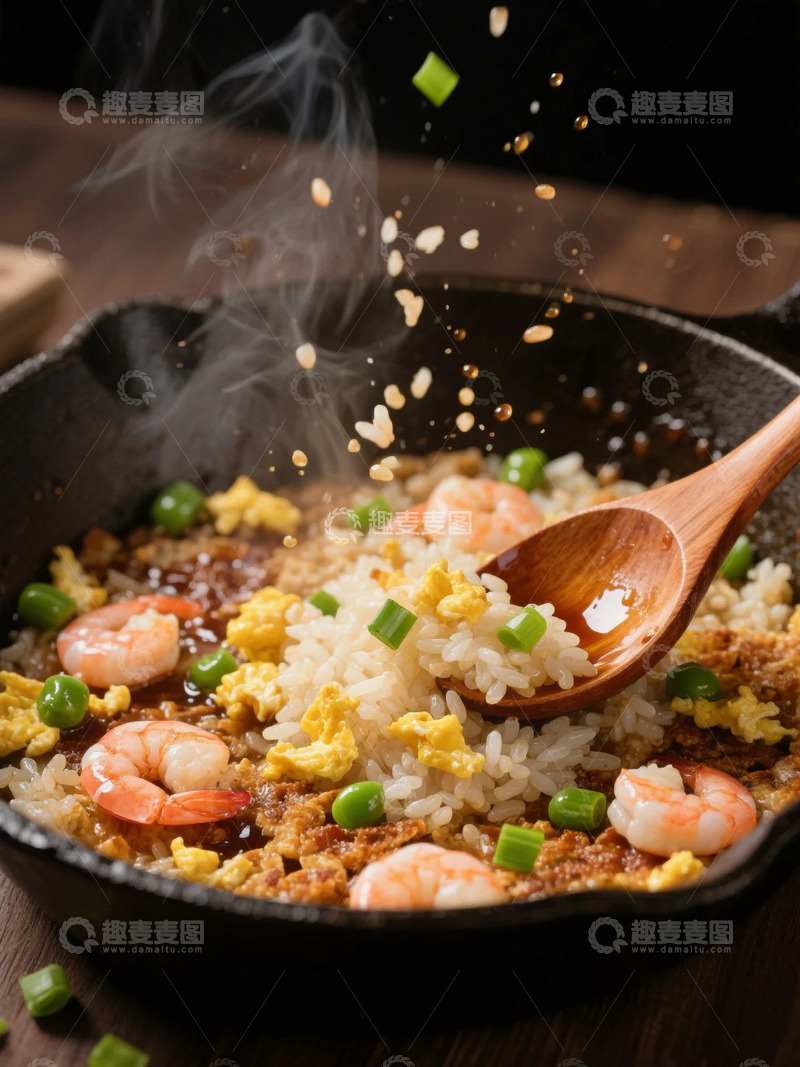 高清大图下载【趣麦麦图】美味的蛋炒饭什锦炒饭虾仁炒饭17