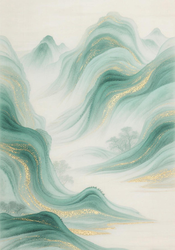 水墨流体青山绿水12