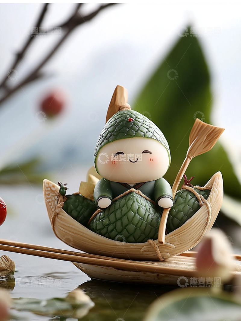 高清大图下载【趣麦麦图】节日唯美背景插画素材&mdash;&mdash;端午篇82