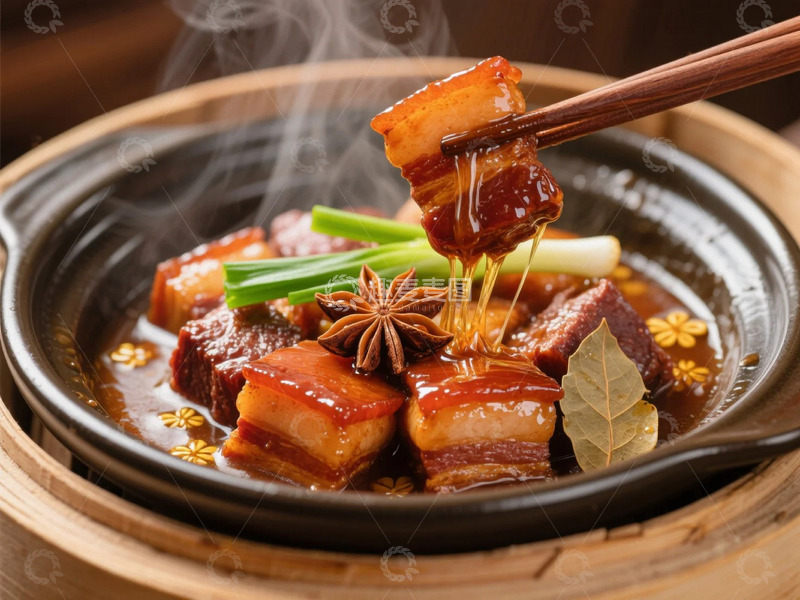 高清大图下载【趣麦麦图】美味多汁的红烧肉1