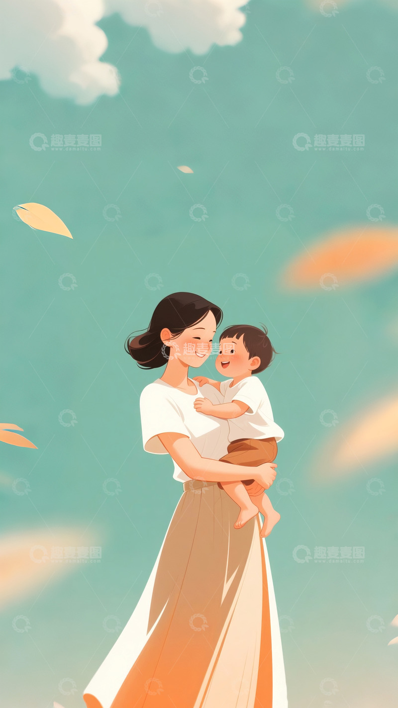 高清大图下载【趣麦麦图】母亲节温馨场景4