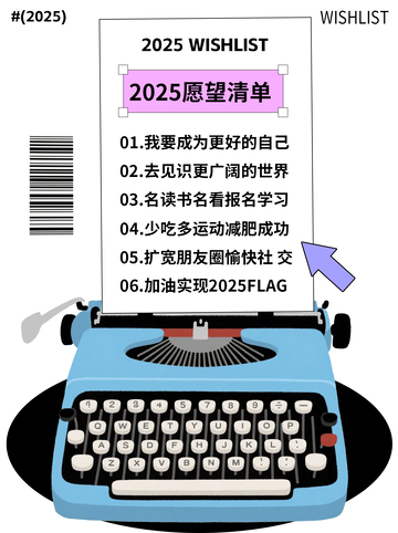 2025愿望清单交流分享小红书封面