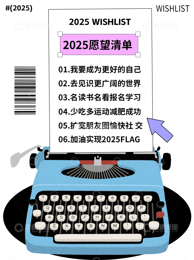 2025愿望清单交流分享小红书封面