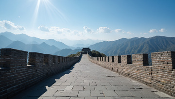 创意里长城名胜古迹场景