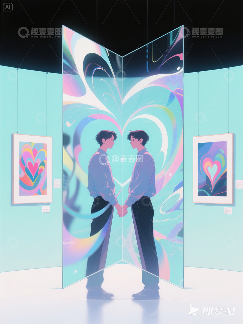 高清大图下载【趣麦麦图】抽象艺术插画人物