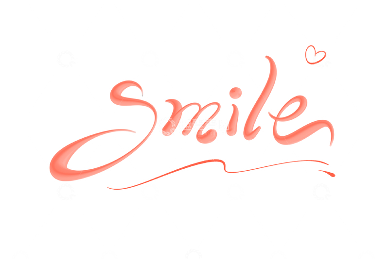 源文件下载【趣麦麦图】微笑Smile手写字艺术字字体设计素材