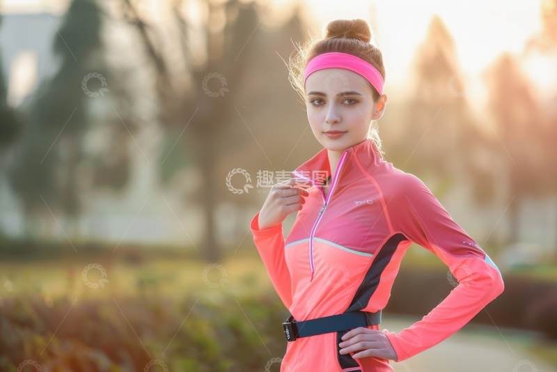 高清大图下载【趣麦麦图】穿着运动衣的女士