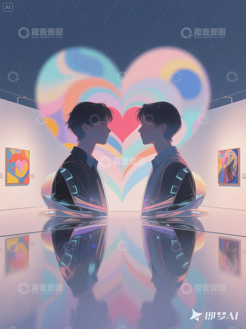 高清大图下载【趣麦麦图】抽象艺术插画人物1