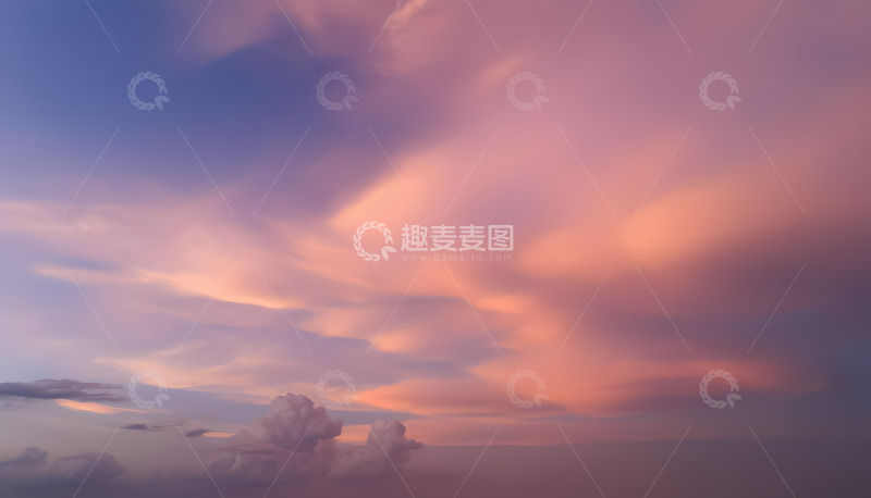高清大图下载【趣麦麦图】创意唯美天空晚霞云彩摄影图3