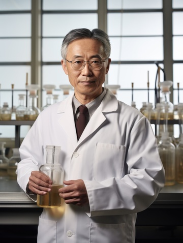 实验室里的一位研究员