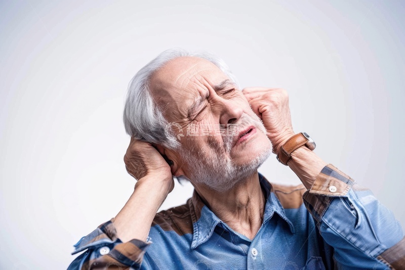 高清大图下载【趣麦麦图】双手抱头的一位老人