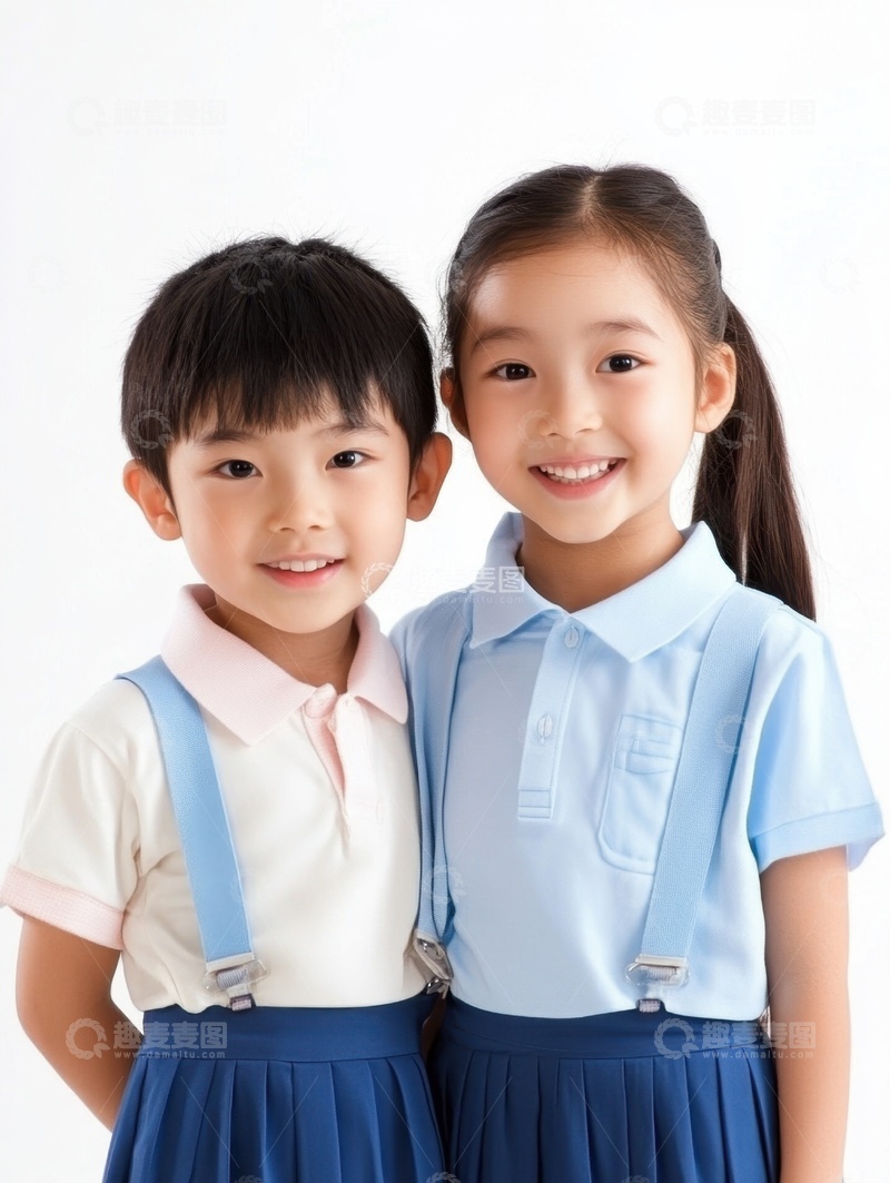 高清大图下载【趣麦麦图】可爱的男孩女孩肖像照